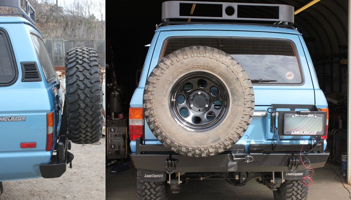 4PlusProducts FJ60 Tire Carriers Classic Rear Bumper