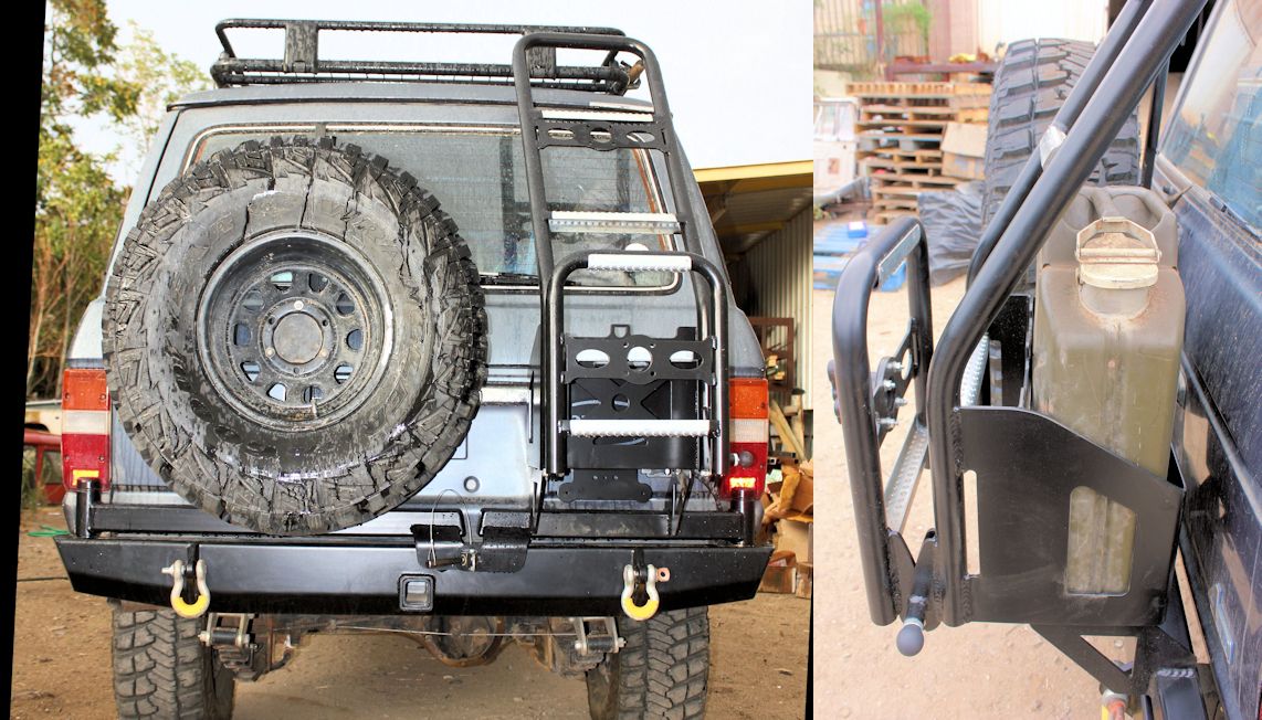 4PlusProducts FJ60 Tire Carriers Expedition Rear Bumper